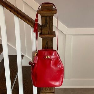 COACH Vintage Leather Madison Bucket Bag